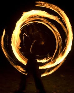 fire spinning brokencircles