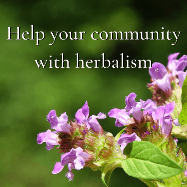 help your community with herbalism